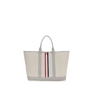 Thom Browne Men Canvas Tote Bag